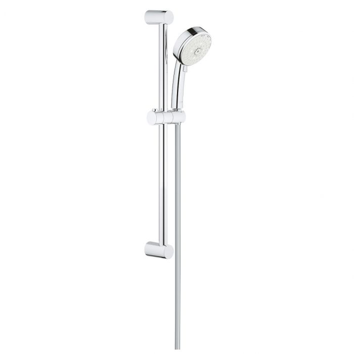 Zestaw prysznicowy 4-strumieniowy GROHE Tempesta Cosmopolitan 100 chrom zawiera: prysznic ręczny, drążek prysznicowy 600 mm, wąż prysznicowy Relexaflex 1750 mm 1/2" x 1/2"  | 27787002
