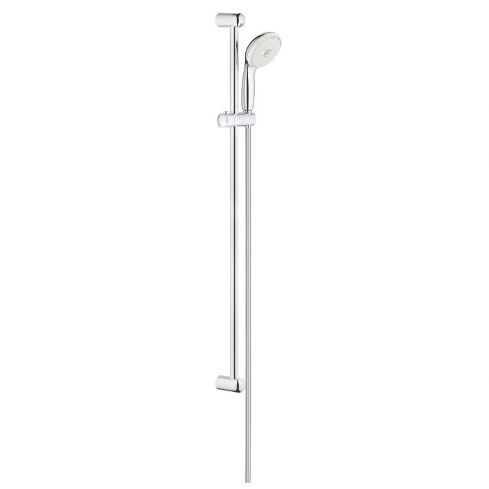 Zestaw prysznicowy 3-strumieniowa GROHE Tempesta 100 chrom w komplecie: prysznic ręczny 28261002, drążek prysznicowy 900 mm 27524000, wąż prysznicowy Relexaflex 1750 mm 1/2" x 1/2" 28154001  | 27796001