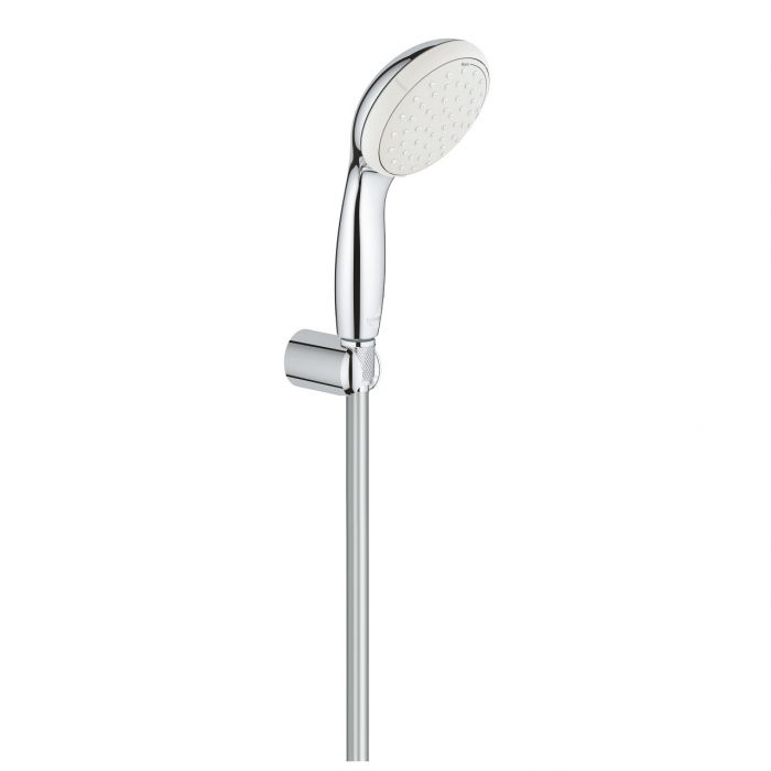 Zestaw prysznicowy 2 strumieniowy GROHE New Tempesta 100 chrom w komplecie: prysznic ręczny, uchwyt prysznica, wąż prysznicowy | 2780310E