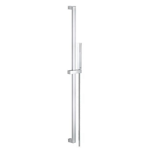 Zestaw prysznicowy GROHE Euphoria Cube+ metalowy chrom zawiera: prysznic ręczny, metalowy, drążek prysznicowy 900 mm 27841, metalowy wąż prysznicowy Rotaflex Metal Longlife 1750 mm 28025 | 27890000