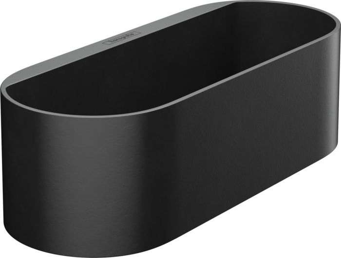 Kosz głęboki, ścienny HANSGROHE WallStoris wnęka z wylotem wody do przechowywania 250 x 71 mm czarny matowy | 27912670