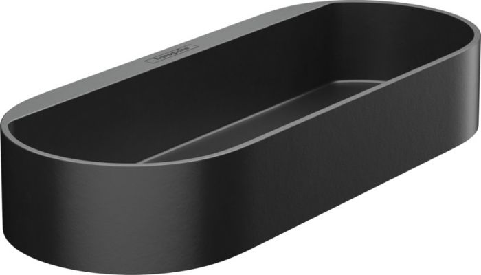 Kosz ścienny HANSGROHE WallStoris wnęka z wylotem wody do przechowywania 250 x 39 mm czarny matowy | 27913670
