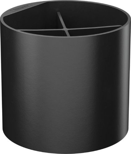 Kubek HANSGROHE WallStoris wnęka z wylotem wody do przechowywania d126, wysokość: 108 mm czarny matowy w składzie: kubek, przegroda | 27921670