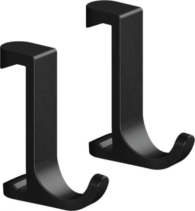 Wieszak na ręcznik wąski, ścienny HANSGROHE WallStoris 2 sztuki z tworzywa sztucznego 33 x 39 x 10 mm czarny mat | 27929670