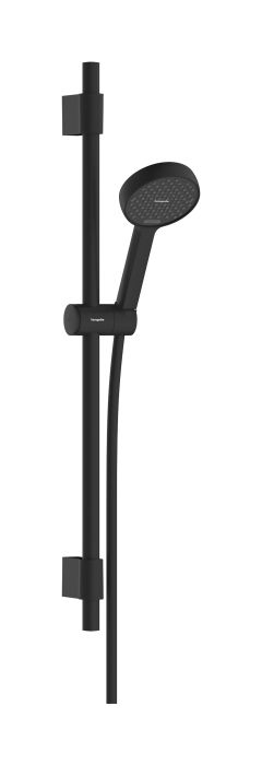 Zestaw prysznicowy 2jet EcoSmart HANSGROHE Activera Select S 95 czarny matowy z drążkiem Varia 72 cm  | 28048670