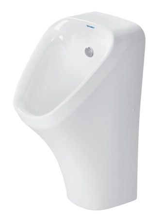 Pisuar z powłoką WonderGliss DURAVIT DuraStyle rimless bez rantu spłukującego zawiera dyszę spłukującą, zestaw do doprowadzenia wody, syfon i mocowanie 30 x 34 x 56 cm biały alpin | 28063000001