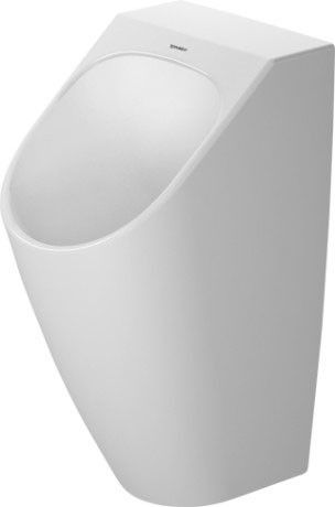 Pisuar ceramiczny DURAVIT Me by Starck Dry bezkołnierzowy w komplecie: syfon i mocowanie 30 x 35.5 x 58.5 cm biały alpin | 2814300000
