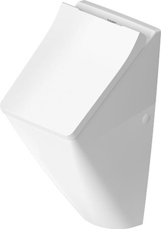 Pisuar ceramiczny DURAVIT Viu rimless bez rantu spłukującego zawiera dyszę spłukującą, zestaw do doprowadzenia wody i mocowanie 31 x 30.5 x 58.5 cm biały alpin  | 2816320007