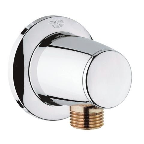 Kolano przyłączeniowe ścienne GROHE Movario metalowy chrom  | 28405000