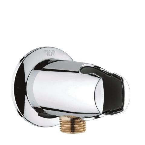 Kolano przyłączeniowe ścienne GROHE Movario metalowy chrom | 28406000