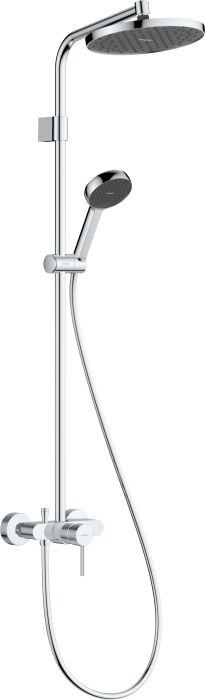 Komplet prysznicowy 1jet EcoSmart HANSGROHE Activera S 240 chrom z baterią jednouchwytową Varia  | 28875000