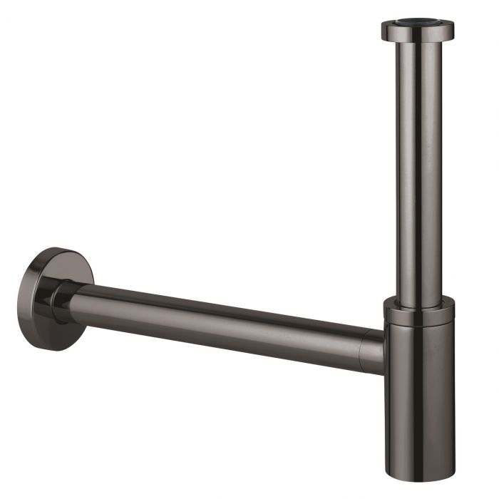 Syfon umywalkowy GROHE do umywalek z przelewem mosiężny 1 1/4" hard graphite | 28912A00