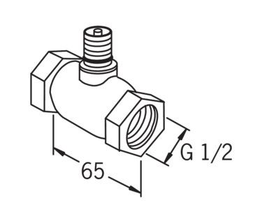 Zawór odcinający 1/2" ORAS SENA chrom | 29101