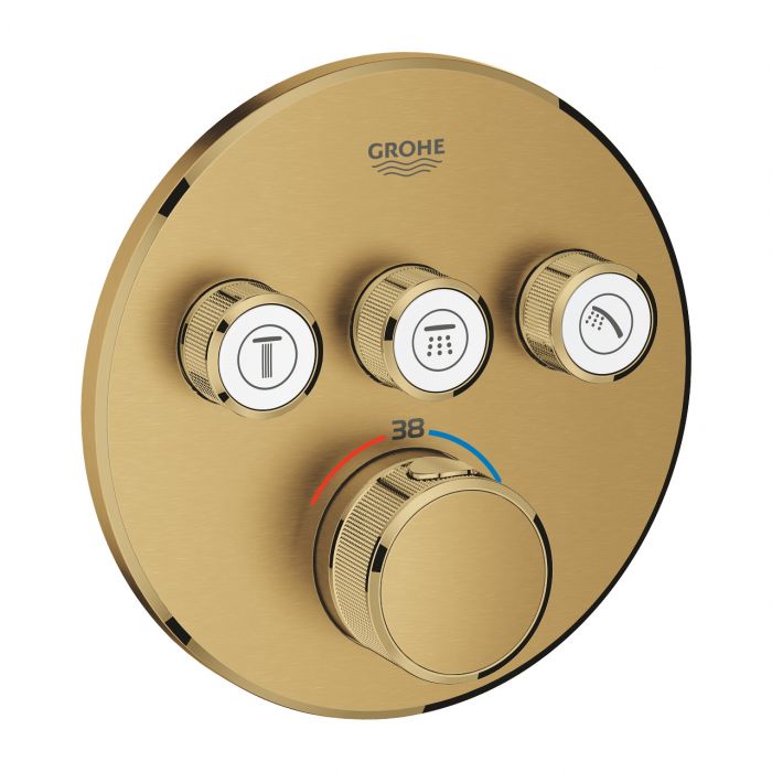 Element natynkowy do montażu gotowego z 35600000 GROHE Grohtherm SmartControl do baterii termostatycznej podtynkowej brushed cool sunrise | 29121GN0