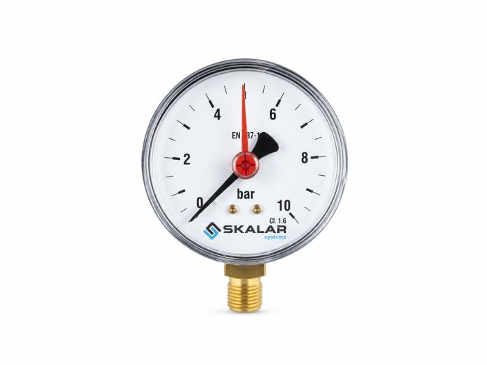 Manometr WATTS SKALAR 63 mm 1/4" 0-10 bar | SKAPA3210BB24