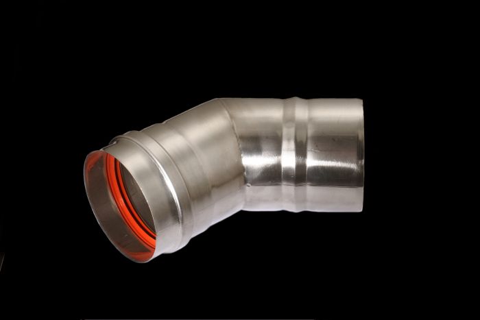 Kolano 45° SJKB system jednościenny kondensacyjny DN 300
