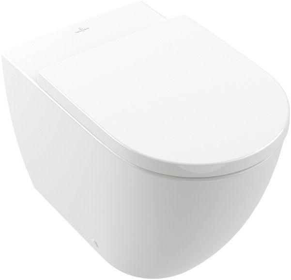 Miska WC bez kołnierza wraz z TwistFlush, Weiss Alpin CeramicPlus VILLEROY & BOCH SUBWAY 3.0 wirowa w komplecie zestaw mocujący 37 x 59.5 cm white alpin | 4671T0R1