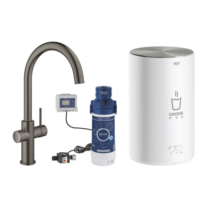 Zestaw startowy GROHE Red Duo brushed hard graphite | 30083AL1