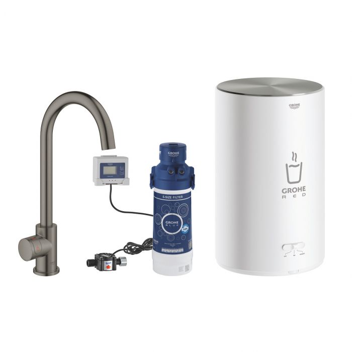 Zawór sztorcowy GROHE Red Mono 1-uchwytowa 1-otworowa brushed hard graphite | 30085AL1