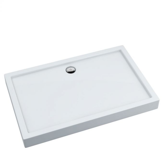 Brodzik akrylowy STABILSOUND prostokątny 140 x 80 x 14 cm SCHEDPOL COMPETIA  | 30184