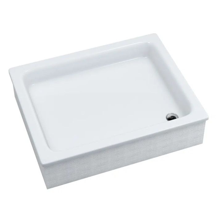 Brodzik akrylowy STABILSOUND prostokątny 100 x 80 x 26 cm SCHEDPOL GRAWELLO | 3018
