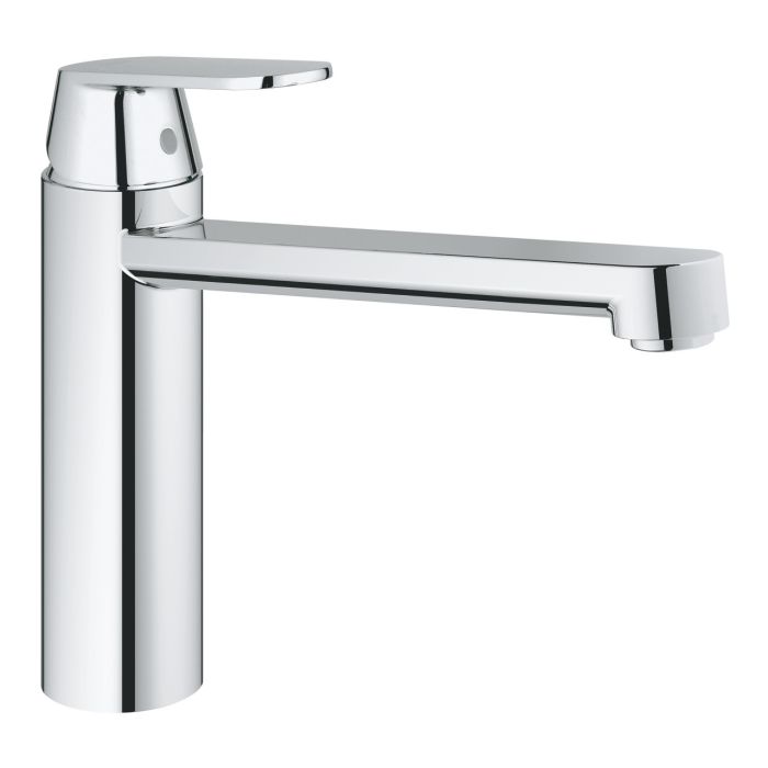 Eurosmart Cosmopolitan bateria zlewozmywakowa stojąca 1-uchwytowa 1-otworowa z obrotową wylewką 140° SilkMove głowica ceramiczna 35 mm mosiężna zasięg wylewki 221 mm DN 15 chrom
