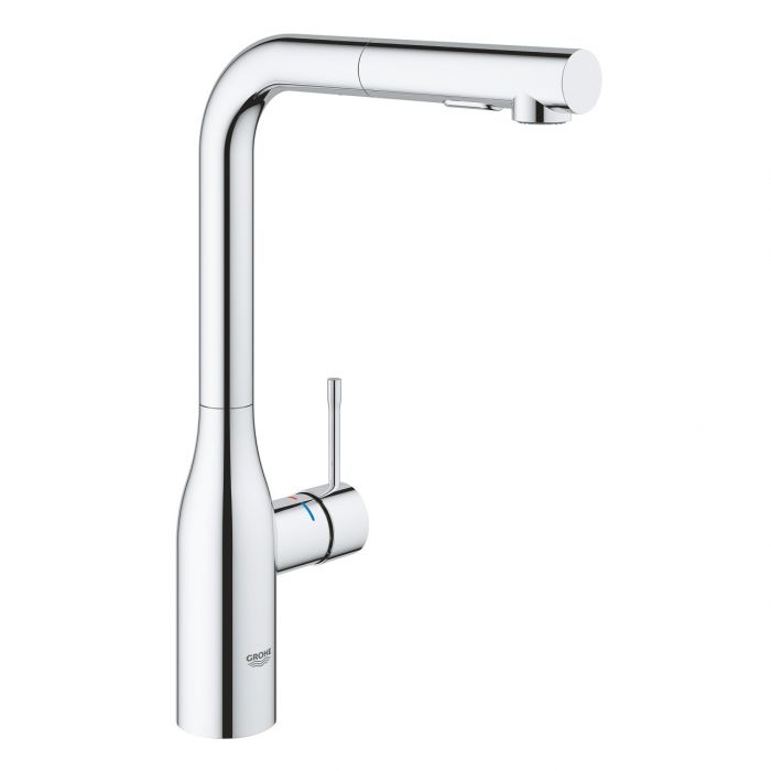 Bateria zlewozmywakowa stojąca GROHE Essence 1-uchwytowa 1-otworowa chrom z obrotową wylewką 360° | 30504000