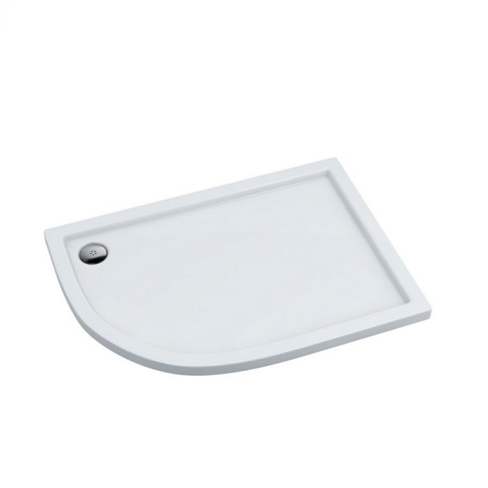 Corrina brodzik akrylowy STABILSOUND PLUS asymetryczny płytki strona prawa 1200 x 850 x 50 mm promień 550 mm