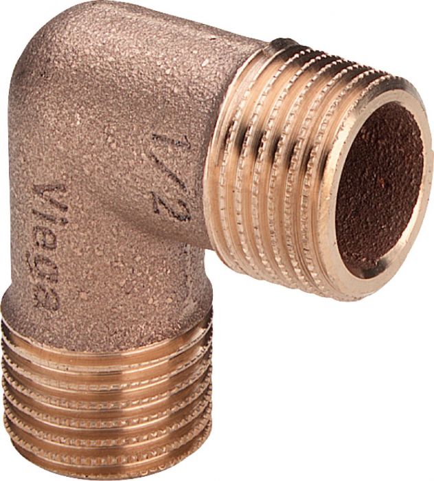 Kolano gwintowane 90° z brązu GZ 3/4" 3091