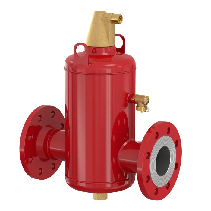 Separator powietrza i zanieczyszczeń kołnierzowy ze stali AALBERTS HFC Flamcovent Smart 150F DN 150 | 31007