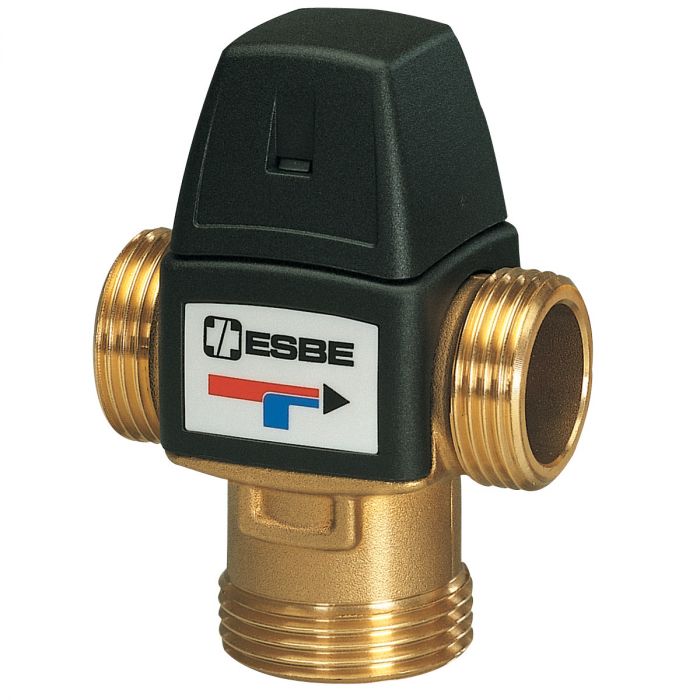 Zawór mieszający termostatyczny VTA322 z mosiądzu 3/4" GZ Kvs 1 35-60°C