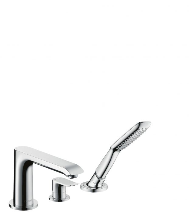 Bateria wannowa na brzegu wanny HANSGROHE Metris 1-uchwytowa 3-otworowa chrom | 31190000