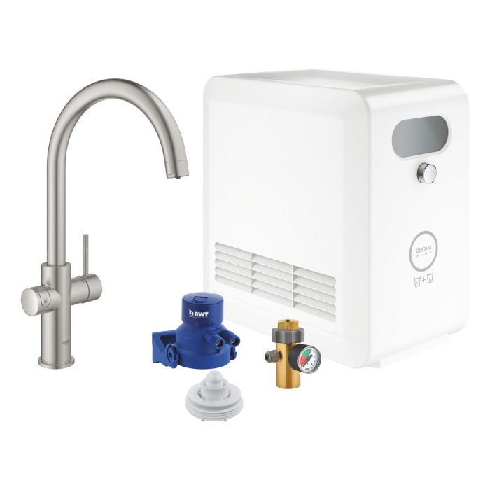 Zestaw startowy GROHE Blue Professional stal nierdzewna  | 31323DC2
