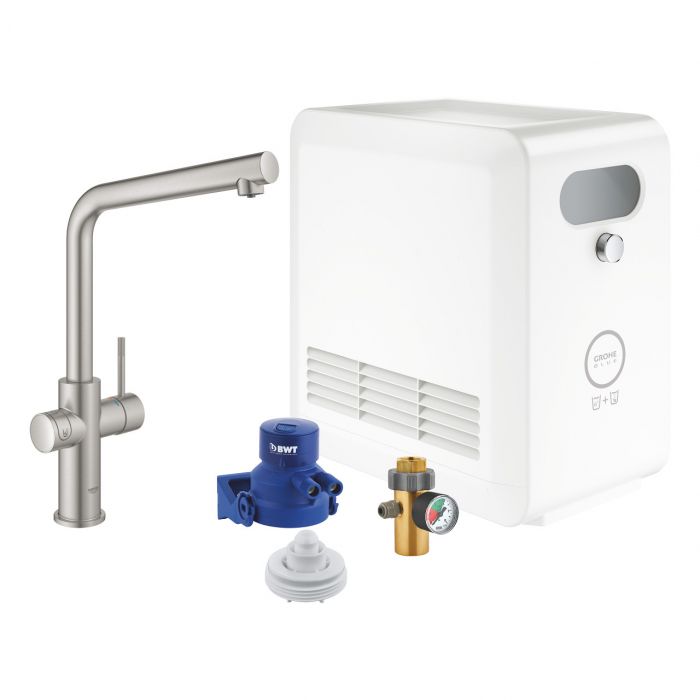 Zestaw startowy GROHE Blue Professional stal nierdzewna | 31347DC3