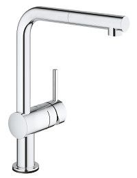 Bateria zlewozmywakowa stojąca elektroniczna GROHE Minta Touch 1-uchwytowa 1-otworowa mosiężna chrom z obrotową wylewką L 360° z perlatorem | 31360001