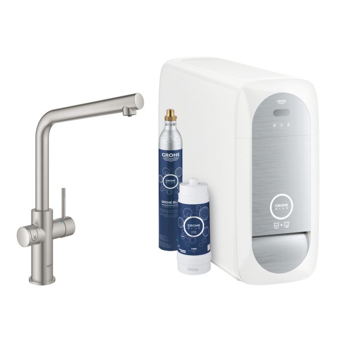 Zestaw startowy GROHE Blue Home stal nierdzewna  | 31454DC1