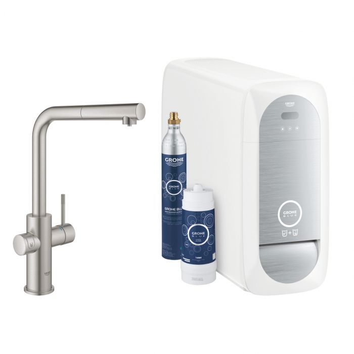 Zestaw startowy GROHE Blue Home stal nierdzewna | 31539DC0
