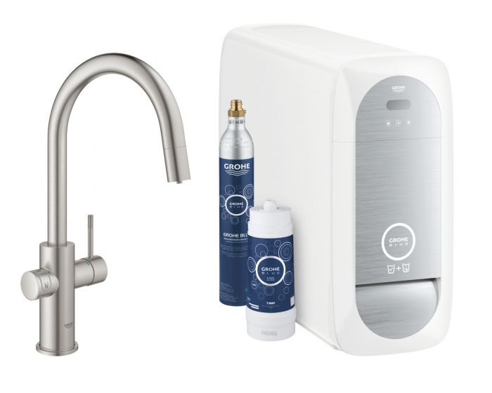Zestaw startowy GROHE Blue Home stal nierdzewna  | 31541DC0