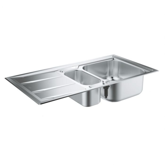 Zlewozmywak 1,5-komorowy z ociekaczem GROHE K400+ 60-S 983 x 513 mm | 31569SD0