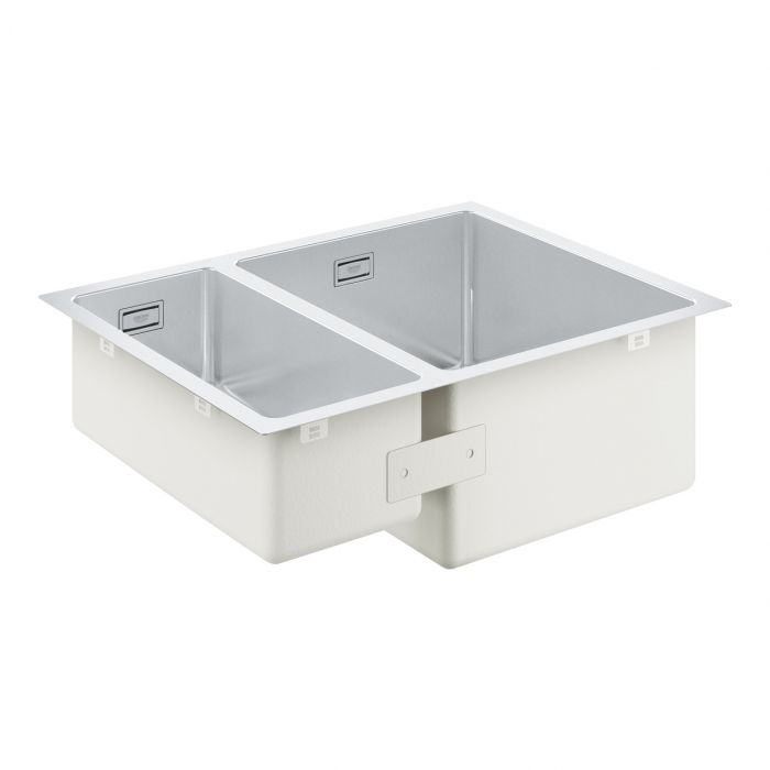 Zlewozmywak podblatowy 1,5-komorowy GROHE K700 U 60-S 595 x 450 mm | 31576SD1
