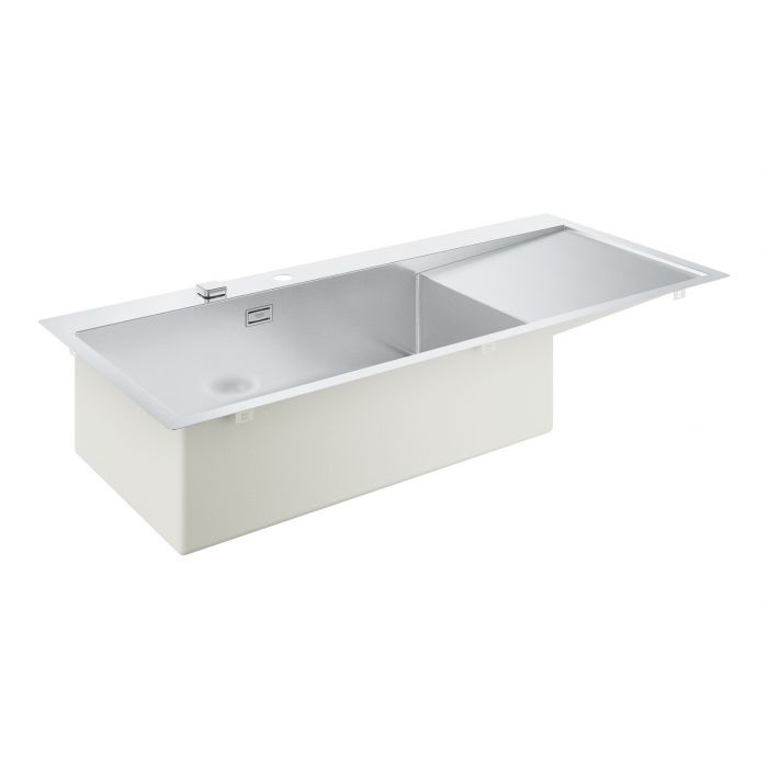 Zlewozmywak 1-komorowy z ociekaczem 1 komora: 710 x 400 mm GROHE K1000 80-S 1160 x 200 x 520 mm | 31581SD1