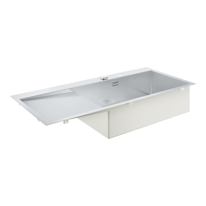 Zlewozmywak 1-komorowy z ociekaczem GROHE K1000 80-S 1160 x 200 x 520 mm | 31582SD1