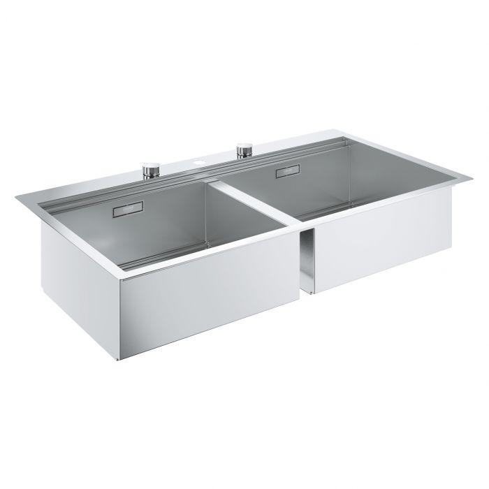 Zlewozmywak 2-komorowy GROHE K800 120-S 1024 x 560 mm | 31585SD0