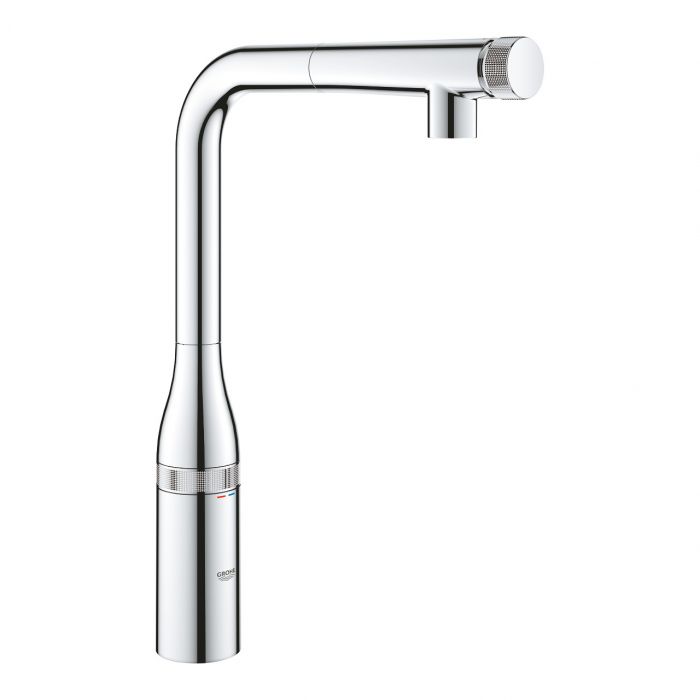 Bateria kuchenna stojąca GROHE Essence SmartControl 1-otworowa mosiężna chrom z wyciąganą obrotową wylewką 140°  | 31892000