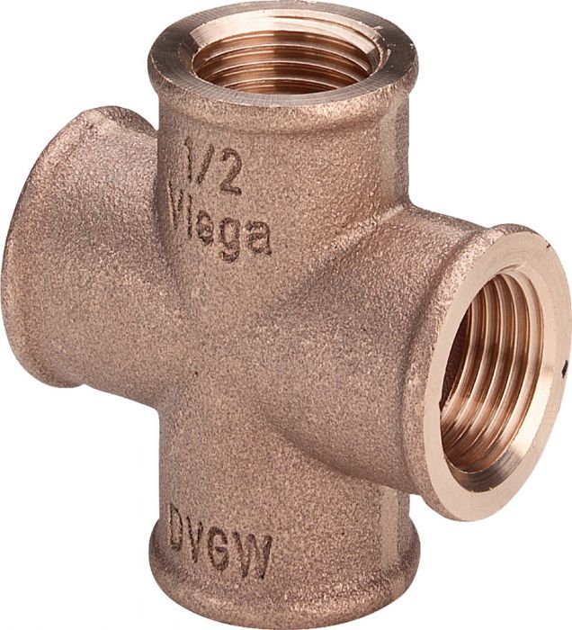 Czwórnik gwintowany z brązu GW 1" 3180