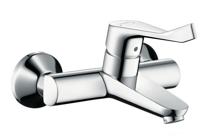 Bateria umywalkowa ścienna HANSGROHE Focus 1-uchwytowa 2-otworowa chrom zawiera: przyłącza typu S | 31913000