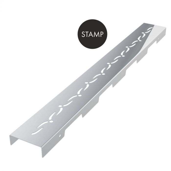 Maskownica odpływu liniowego SCHEDPOL STAMP SLIM 800 x 30 mm | 10052SPSLX