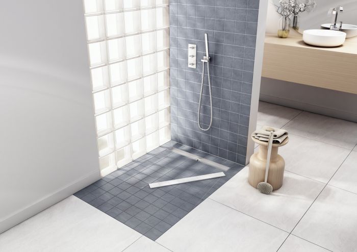 Brodzik STABILSOUND prostokątny podpłytkowy 120 x 70 cm SCHEDPOL BASE w zestawie szybkoprzepływowy syfon  | 10005OLKB #2