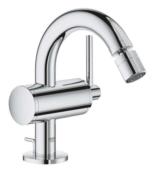 Bateria bidetowa stojąca GROHE Atrio 1-uchwytowa 1-otworowa mosiężna DN 15 chrom  | 32108003