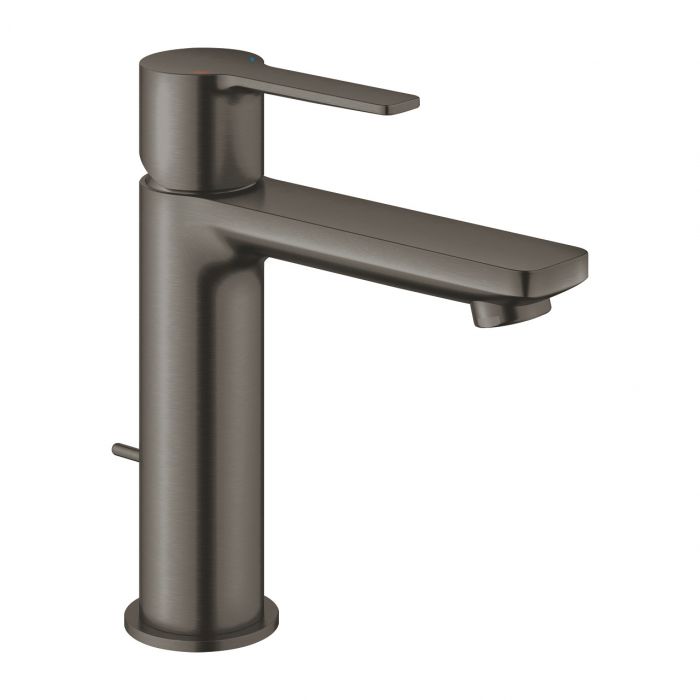 Bateria umywalkowa stojąca GROHE Lineare 1-uchwytowa 1-otworowa mosiężna brushed hard graphite | 32114AL1